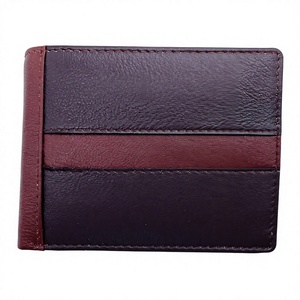 Cartera de Cuero de Grano Completo Personalizada OEM, Bifold, con Bloqueo RFID, Multicolor, Negro, Marrón Óxido, Fabricante Mayorista B2B - Product Image 1