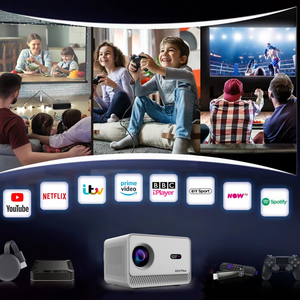 โปรเจคเตอร์วิดีโออัจฉริยะ M10 Plus 4K <span class=keywords><strong>Pico</strong></span> ความสว่าง 200 ANSI ลูเมนส์ โฟกัสไฟฟ้า คีย์สโตน ดูอัล WiFi 6 ระบบแอนดรอยด์ ลำโพงสเตอริโอ HIFI รองรับ 3D - Product Image 3