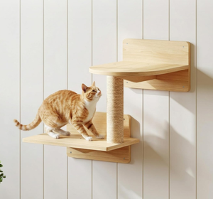 Muebles Modernos de Madera para <span class=keywords><strong>Gatos</strong></span>, Estantes para <span class=keywords><strong>Gatos</strong></span> Montados en la Pared con Escalones, Embalaje en Cartón - Product Image 2