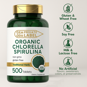 Yüksek kalite OEM özel etiket chlolabel <span class=keywords><strong>Spirulina</strong></span> tabletler/toz/kapsül toplu - Product Image 2
