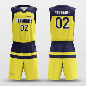 100% ropa de baloncesto de poliéster diseño personalizado baloncesto Jersey uniformes conjuntos equipo juvenil patrón sublimación - Product Image 1