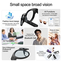 Lunettes intelligentes IP65 W611 avec caméra 8MP, traduction intelligente par IA, appels Bluetooth, transfert Wi-Fi, enregistrement vidéo, lunettes de soleil