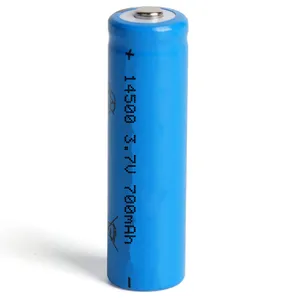 बेलनाकार ली आयन बैटरी 14500 700mah 650mah 3.6v 3.7v बैटरी