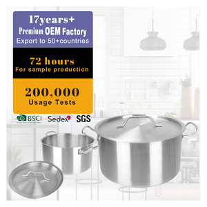 Gran oferta, estilo tradicional, cuerpo alto de <span class=keywords><strong>12</strong></span>-28cm, utensilios de cocina comerciales, utensilios de cocina, cazuela de acero inoxidable, <span class=keywords><strong>olla</strong></span> para sopa - Product Image 1