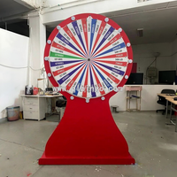 Maßgefertigtes Leuchtendes Rotierendes Glücksrad Interaktives Marken-Equipment für Pop-up-Store-Werbung und Lotterie-Aktivitäten