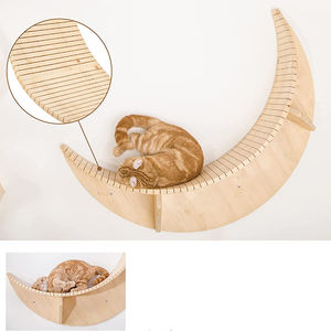 Moderno centro di attività del gatto in legno torre a forma di luna struttura per arrampicata gatto con lana di Sisal materiali montati a parete per <span class=keywords><strong>gatti</strong></span> Tunisia - Product Image 3