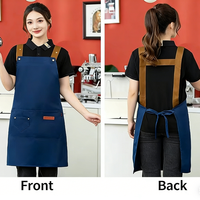 Tabliers personnalisés avec logo, tabliers de serveur, tabliers de salon, tabliers de cuisine imperméables, tabliers de cuisine avec boucles métalliques, tabliers ajustables