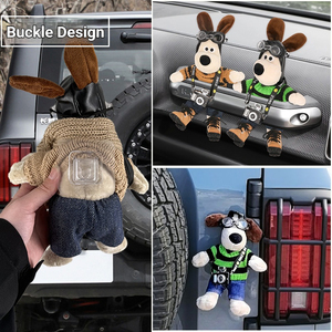Lindo Peluche de Cachorro de Dibujos Animados para Decoración de la Cola del Automóvil, Accesorios Exteriores, Adornos para la Cola del Automóvil - Product Image 4