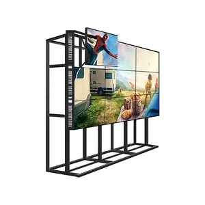 עשה 4K 46 "55 אינץ 3.5mm 2x2 3x3 UHD חלקה שחבור מסך טלוויזיה lcd קיר וידאו מסך עם קדמי תחזוקה סוגר