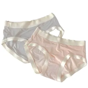 Phụ Nữ Thấp-Tăng Bông Quần Lót Với Biểu Tượng Tùy Chỉnh Thêu Knickers Phụ Nữ Mang Thai Bán Buôn Đồ Lót Crotchless Thiết Kế