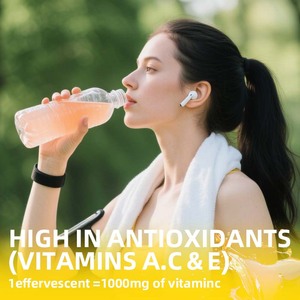 Comprimés effervescents OEM améliorant l'électrolyte Complexe stimulateur d'immunité pour adolescents et adultes Vitamine A + C + E pour soulager la fatigue - Product Image 2