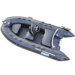 Bateau pneumatique semi-rigide (RIB) à <span class=keywords><strong>coque</strong></span> en fibre de verre de 3,3 m (10,8 pi) haute vitesse pour <span class=keywords><strong>la</strong></span> pêche sportive, avec deux moteurs hors-bord, à vendre - Product Image 2