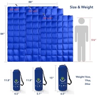 Manta de Plumón para Camping y Senderismo, de Nailon, Impermeable, Compacta, Blanca, Marca Beitao, 800 Fill Power