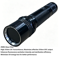 Professionelle Aluminium-Mineralerz-Detektionslampe UVC-Taschenlampe 504B 5W 4-Chip-LED 254nm/275nm/340nm Tragbare Camping- und Industrielampe