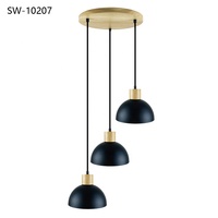Lámpara Colgante LED de Hierro Industrial E27 para Comedor, Sala de Estar, Dormitorio, Bar
