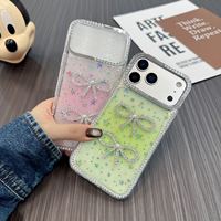 Coque de téléphone de luxe CA avec paillettes de diamant pour iPhone 17 Pro Max/17 Air 16 15 14 13 Pro 16 Plus 11 Pro Max