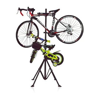 <span class=keywords><strong>Support</strong></span> de présentation de bicyclette pour 2 vélos <span class=keywords><strong>Support</strong></span> de travail de mécanicien de bicyclette pour le stockage de bicyclette - Product Image 1