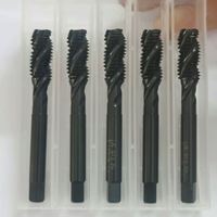 TEBAK Jeu de forets à tarauder revêtus d'étain en acier HSS bon marché M3-M12 pour machine à tarauder métrique-Coupe-filetage de vis de machine