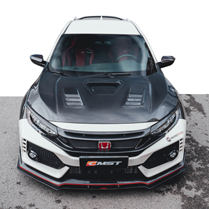 Kits de carrosserie pour <span class=keywords><strong>Honda</strong></span> civic <span class=keywords><strong>type</strong></span> R <span class=keywords><strong>2018</strong></span> 2019 2020 diffuseur de lèvre avant garde-boue et capot pour Civic <span class=keywords><strong>type</strong></span> R bodykit facelift - Product Image 5