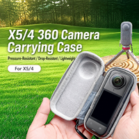 Étui de transport rigide en EVA pour Insta360 X5, sacs de rangement de protection, pochettes portables résistantes à l'eau pour l'extérieur, kit de supports