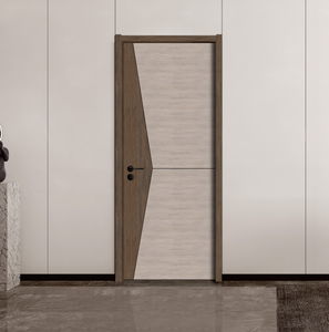 Puertas de Madera Maciza con Marco Reforzado, Puertas de Entrada para Seguridad de Villas, Venta al por Mayor - Product Image 6