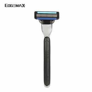Cong Lưỡi Dễ Dàng Rửa Sạch Hộp Mực Có Thể Thay Thế Người Đàn Ông Cạo Râu Dao Cạo 3 Lưỡi Kim Loại Xử Lý Dao Cạo Cho Người Đàn Ông Làm Sạch Cạo Râu - Product Image 2