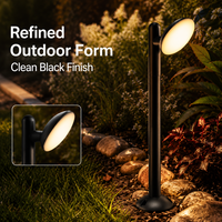 Lampe LED de jardin minimaliste de style nordique, revêtement antirouille, 10W, 40/60/80cm, pour entrée de villa, décoration de jardin