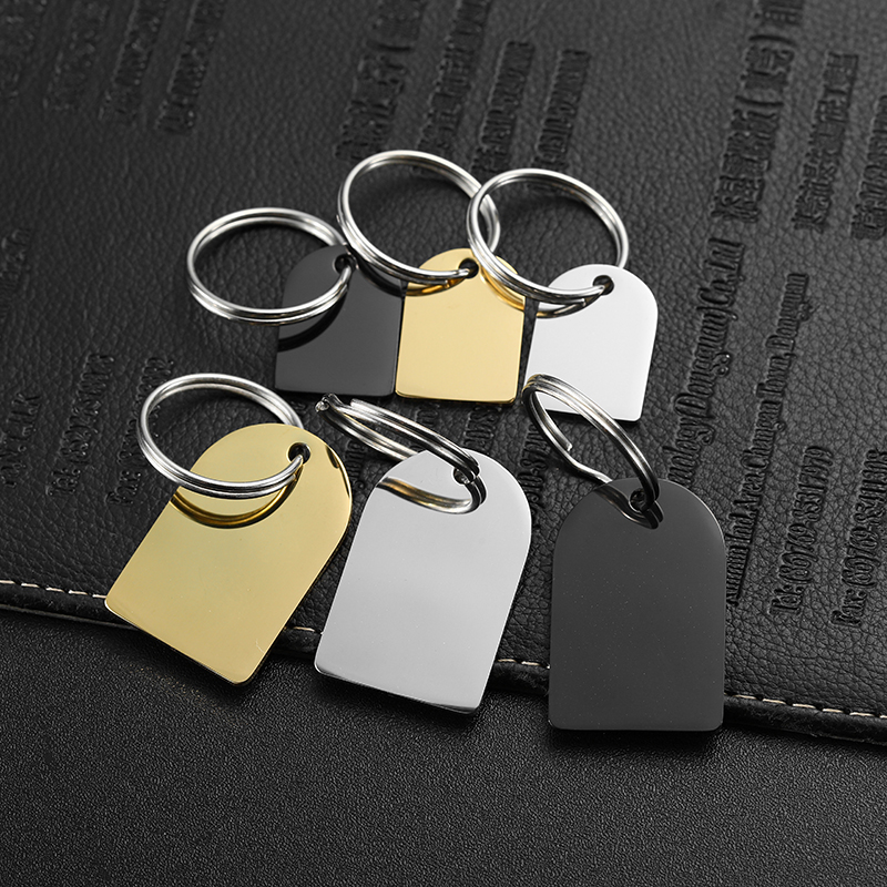 Porte-clés en acier inoxydable