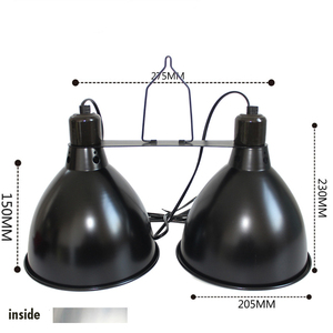 Tối ưu hóa 8.5 inch kép bò sát nhiệt ánh sáng lịch thi đấu siêu sáng với Glow phản xạ Dome & an toàn Glowing kẹp đèn - Product Image 2