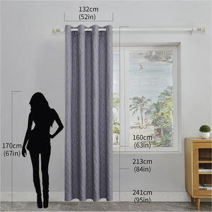 XinLan Thermal Insulated Window <strong>Curtain</strong>, <strong>Winter</strong> Window Cover with Visible Panel Filled with <strong>Thick</strong> Cotton Windproof <strong>Curtains</strong> - Product Image 4