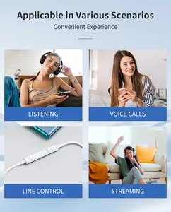 KBEAR TC12 PRO Adaptateur pour écouteurs HiFi <span class=keywords><strong>8</strong></span> cœurs USB Type C à 3.5mm DAC avec câble convertisseur décodeur fil pour <span class=keywords><strong>iPhone</strong></span> Samsung Huawei - Product Image 6
