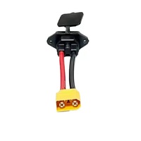 Adaptateur de charge de batterie de voiture LEMON XT60 10/12AWG 600V en cuivre étamé isolé PVC 100mm 2P mâle-femelle