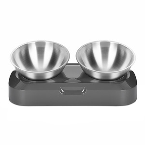 Bol de nourriture pour chat <span class=keywords><strong>anti</strong></span>-<span class=keywords><strong>d</strong></span>érapant et <span class=keywords><strong>anti</strong></span>-<span class=keywords><strong>d</strong></span>ébordement, inclinable et réglable en 15 positions, simple/double, surélevé – Ustensiles <span class=keywords><strong>d</strong></span>'alimentation pour chats – Vente chaude - Product Image 2