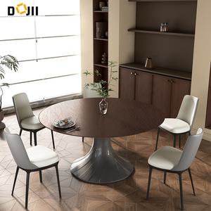 Mid-Century Modern Noyer Retro Color Petite taille <span class=keywords><strong>Table</strong></span> <span class=keywords><strong>en</strong></span> résine époxy <span class=keywords><strong>Table</strong></span> à manger ronde <span class=keywords><strong>en</strong></span> bois pour 4 <span class=keywords><strong>en</strong></span> vente - Product Image 2