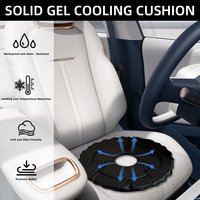 Coussin de siège en gel pour soulager les douleurs du coccyx, 360 °   Coussin confortable en forme de donut pour hémorroïdes, coussin de chaise de bureau avec base antidérapante
