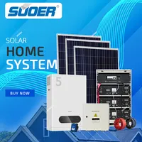 SUOER Solar panel Energie system komplett 5kW 10kW Solarstrom anlage nach Hause für Europa