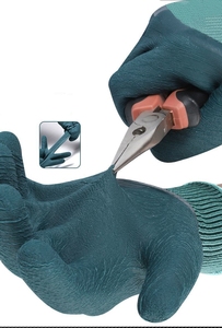 Gants <span class=keywords><strong>de</strong></span> travail industriels en nylon tricoté anti-usure, gants <span class=keywords><strong>de</strong></span> sécurité en mousse <span class=keywords><strong>de</strong></span> caoutchouc Tire King, protection du travail antidérapante - Product Image 6