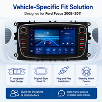 Écran tactile Flysonic FYDZ 7 pouces pour Ford Focus 2008-2011, autoradio Android avec GPS et navigation, en stock, prêt à être expédié