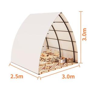 Tente Restaurant Réseau intérieur et extérieur Tente rouge Camping Hot Pot <span class=keywords><strong>Barbecue</strong></span> Restaurant Rain Hut Scenic Park - Product Image 2