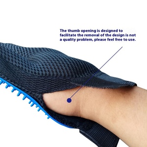 Forniture per la pulizia degli animali domestici 180 unghie vero e proprio pettine per il massaggio del bagno spazzola per la depilazione arrotolata guanti per gatti in Silicone inossidabile - Product Image 3