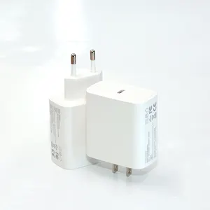 Pengisi daya dinding Usb Pd 20W, adaptor daya Cepat Tipe C UNTUK Iphone bahan tahan api 2A Output fungsi daya Qc pengisi daya baterai baru