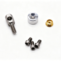 Kit de Fijaciones Mecanizadas por CNC Personalizadas, Multimaterial, Aluminio, Latón, Acero Inoxidable, Componentes de Torneado de Precisión para Equipos