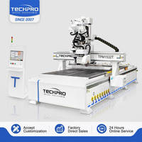 Router CNC Techpro 1300x2500mm con Husillo ATC para Trabajos en Madera