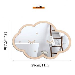 Miroir mural en acrylique populaire, décoration murale, autocollants muraux pour la maison des enfants, accessoires suspendus, miroir de sécurité - Product Image 6