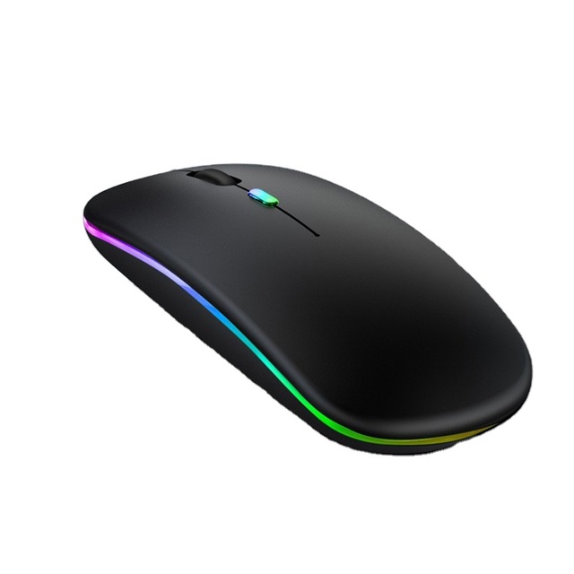 RGB Rechargeable Mice Wireless Computer Mouse LED Led Colorful Lights Computer Wireless Mouse