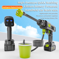 Portable haute pression 40Bar sans fil lave-auto longue durée batterie au Lithium puissant sans fil Jet d'eau pistolet à mousse pour voiture