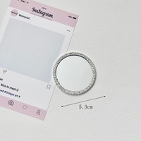 Nouvelle coque de téléphone DIY effet miroir électroplaqué, motif cœur, avec accessoires bijoux, incrustations de diamants, papillon, tête de lapin et embellisseur d'objectif