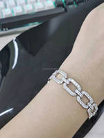 Pulsera de Eslabones Cubanos de 10 mm con Incrustaciones de Circonitas, Joyería de Moda Hip Hop, Pulsera de Regalo Unisex para Hombres y Mujeres