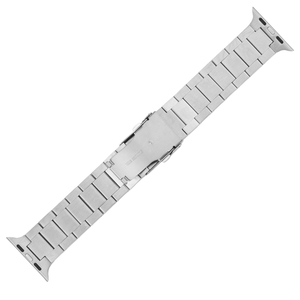 Bracelet de montre en acier inoxydable argenté, bracelet de remplacement pour montre connectée, usage quotidien au bureau - Product Image 2