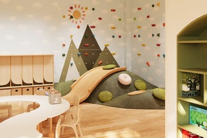 Montessori mầm non bảng và ghế đặt Toddler mẫu giáo lớp học thiết kế mẫu giáo lưu trữ bằng gỗ cubbies - Product Image 2